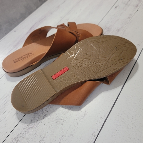 Pikolinos, Formentera W8Q-0938, Women's Tan Leather Sandals, Size 40(81/2-9) - Picture 4 of 7